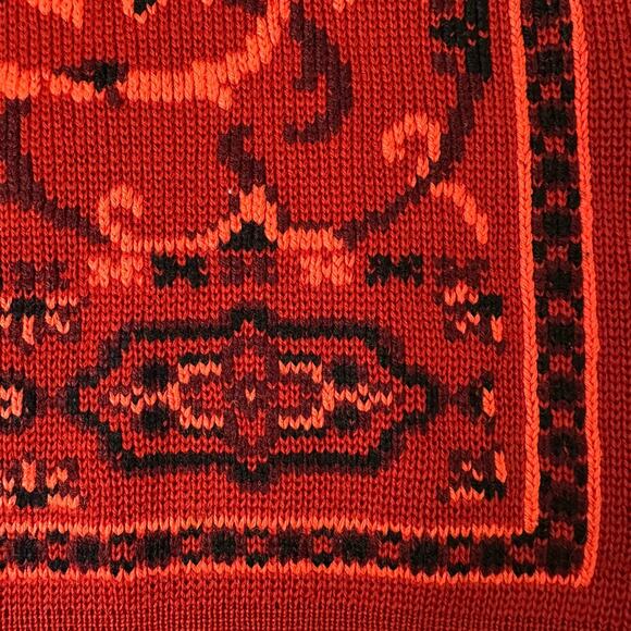 Vintage Bamberger’s Virgin Wool Hand Embroidered Sweater Size 34/ XS - Picture 6 of 10